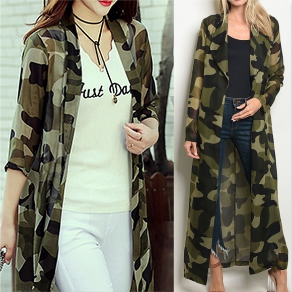 MODA ME COUTURE Tops - ❤LAST 1❤CAMO KIMONO
